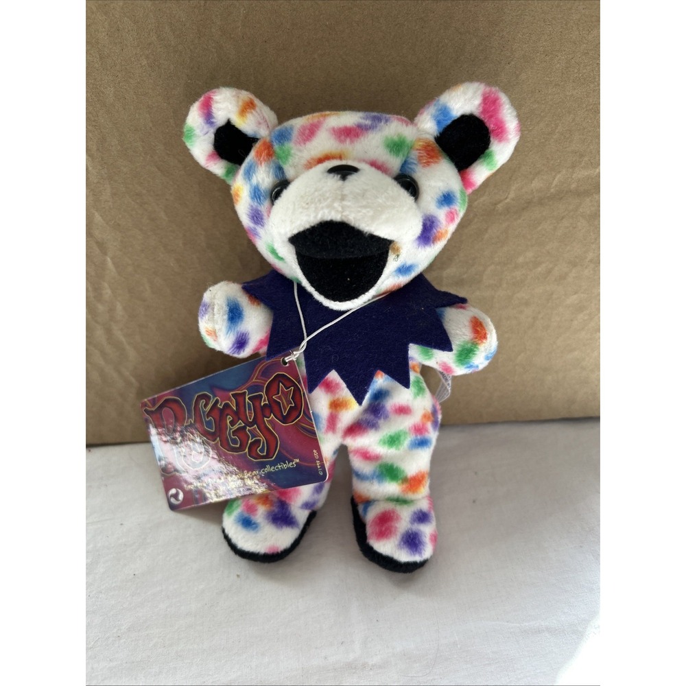 Grateful Dead Peggy O 7" Retro Bears Beanbag Plush Liquid Blue 1993 Steven SMITH